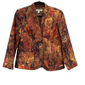 Coldwater creek blazer vintage multicolored blazer size P10